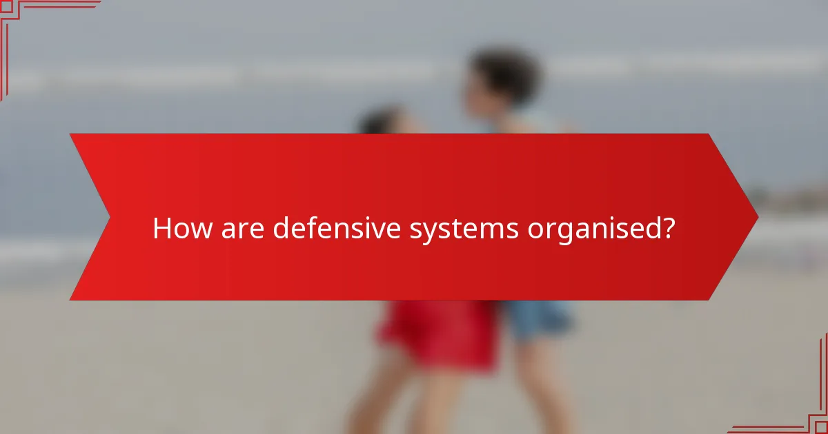 How are defensive systems organised?